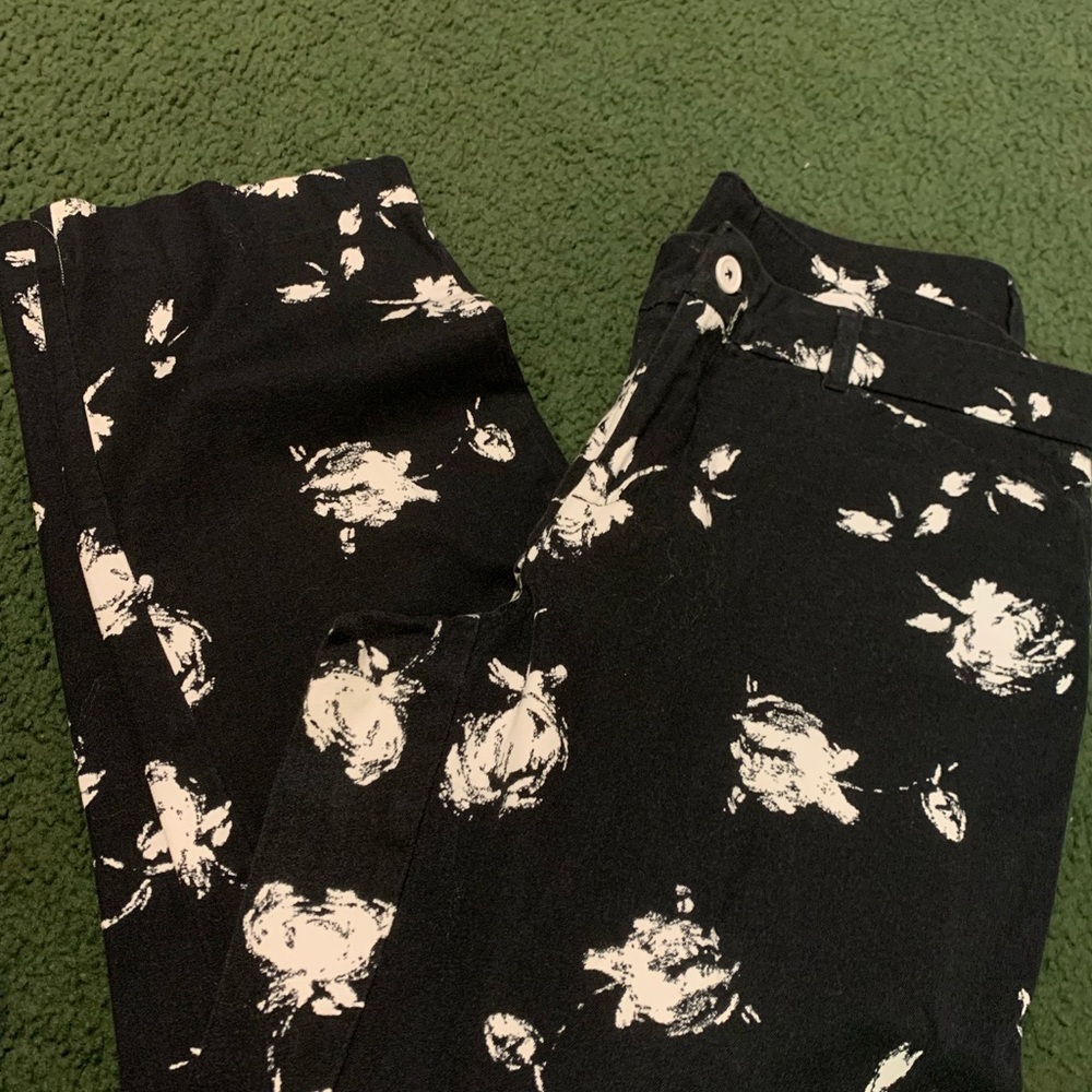 Faded GloryBlack and white dress jeans sz 12